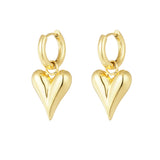 earrings with heart pendants medium
