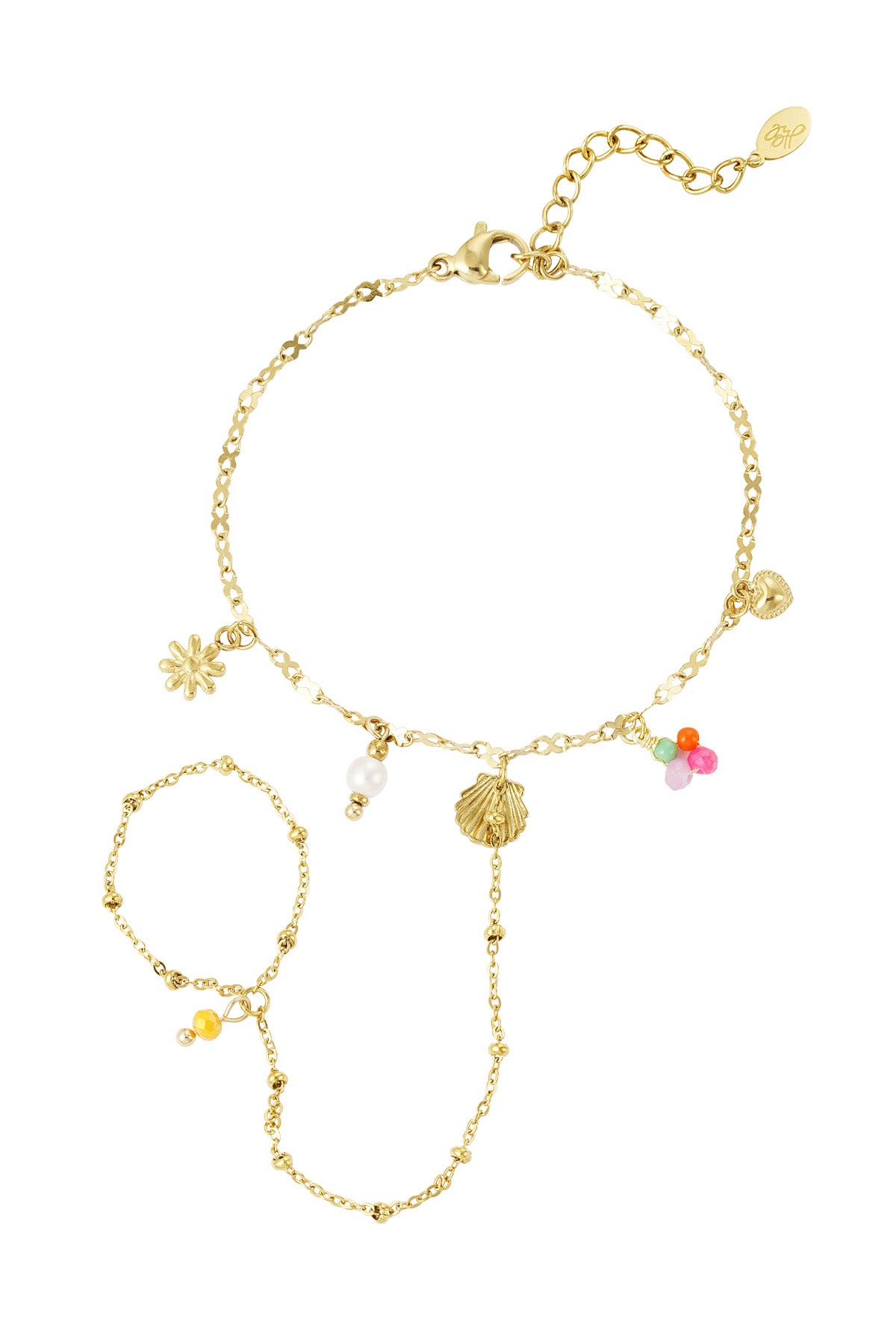 beach bracelet with charms