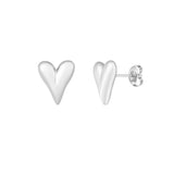 Love studs - Silver Color color