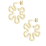 hippie flower earrings