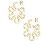 hippie flower earrings