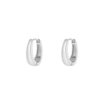 Graceful mini hoops earrings - Silver Color color