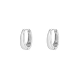 Graceful mini hoops earrings - Silver Color color