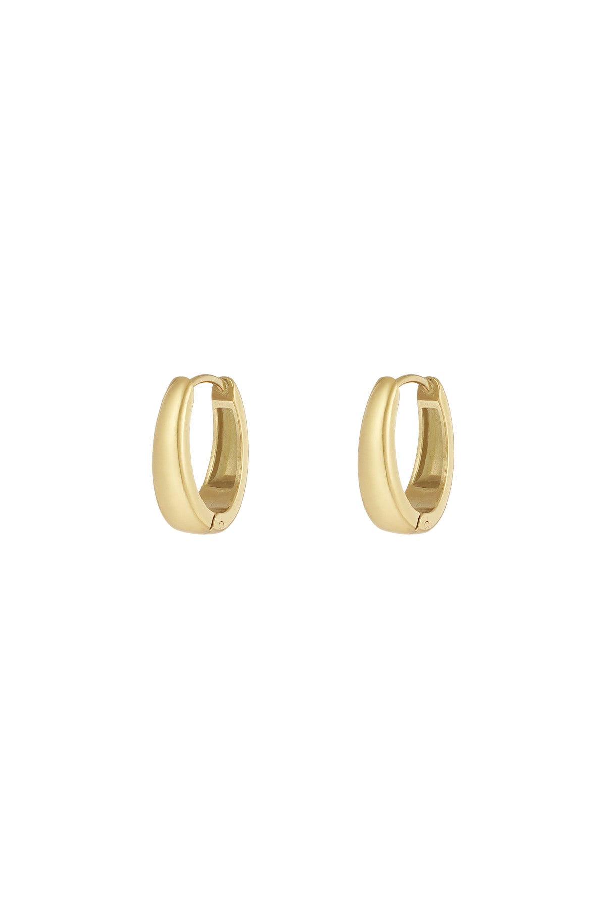 Graceful mini hoops earrings - Silver Color color
