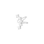 Earcuff Elegant Chic - Silver Color color