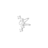 Earcuff Elegant Chic - Silver Color color