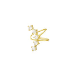 Earcuff Elegant Chic - Silver Color color
