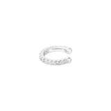 Earcuff Shimmer - Silver Color color