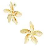 earrings flower statement piece