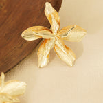 earrings flower statement piece
