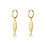 fish charm earrings