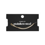 double bracelet with diamonds