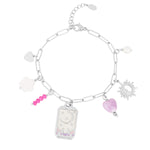 charm bracelet tiny moon
