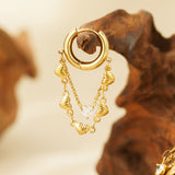 earrings chain of hearts
