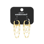 earrings chained up