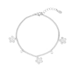 gleaming flower bracelet