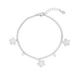 gleaming flower bracelet