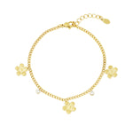gleaming flower bracelet