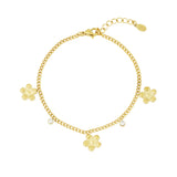 gleaming flower bracelet