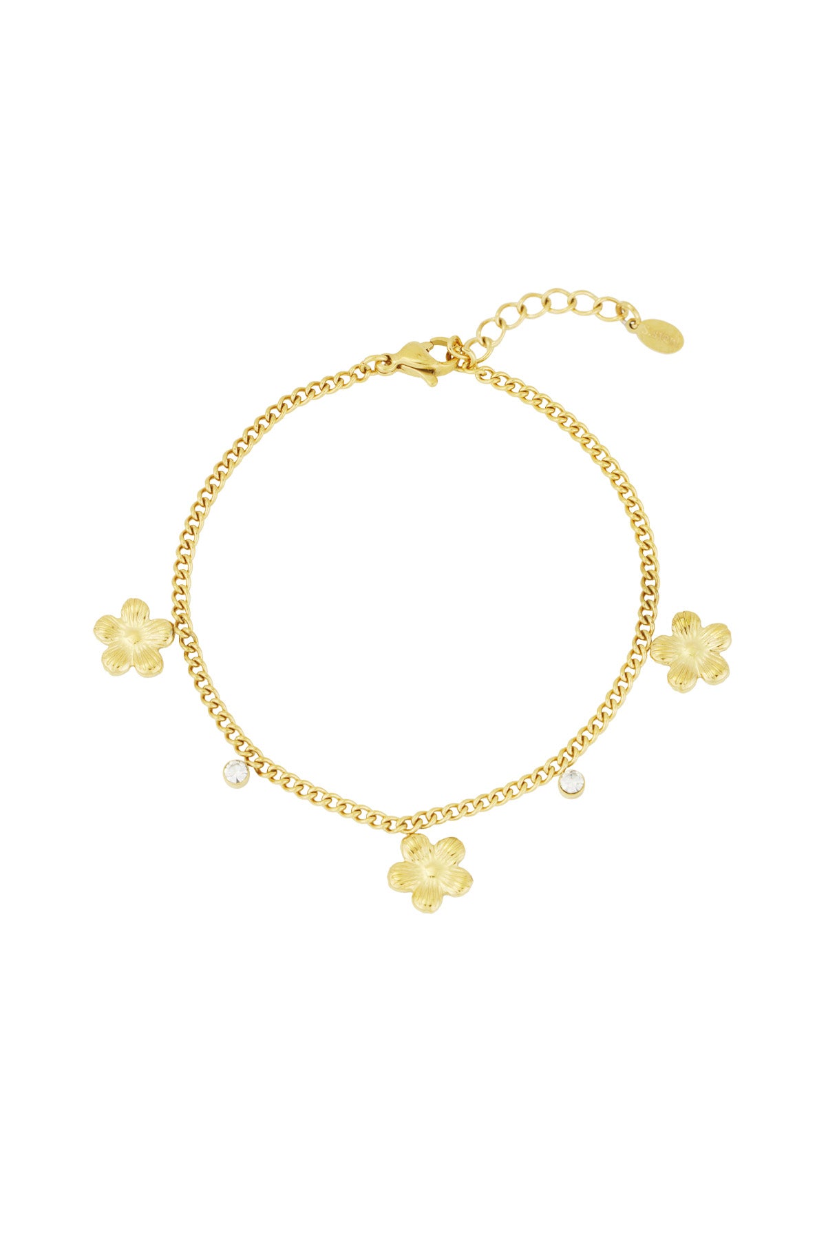 gleaming flower bracelet