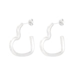 open heart earrings