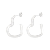 open heart earrings