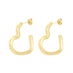 open heart earrings