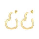 open heart earrings