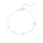 bracelet pearl and clover