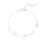 bracelet pearl and clover