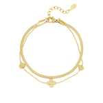 bracelet clover heart
