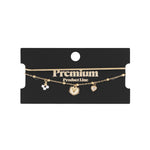 double bracelet with heart charm