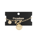 bracelet with shell charm