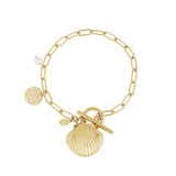 bracelet with shell charm