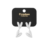 double heart earrings