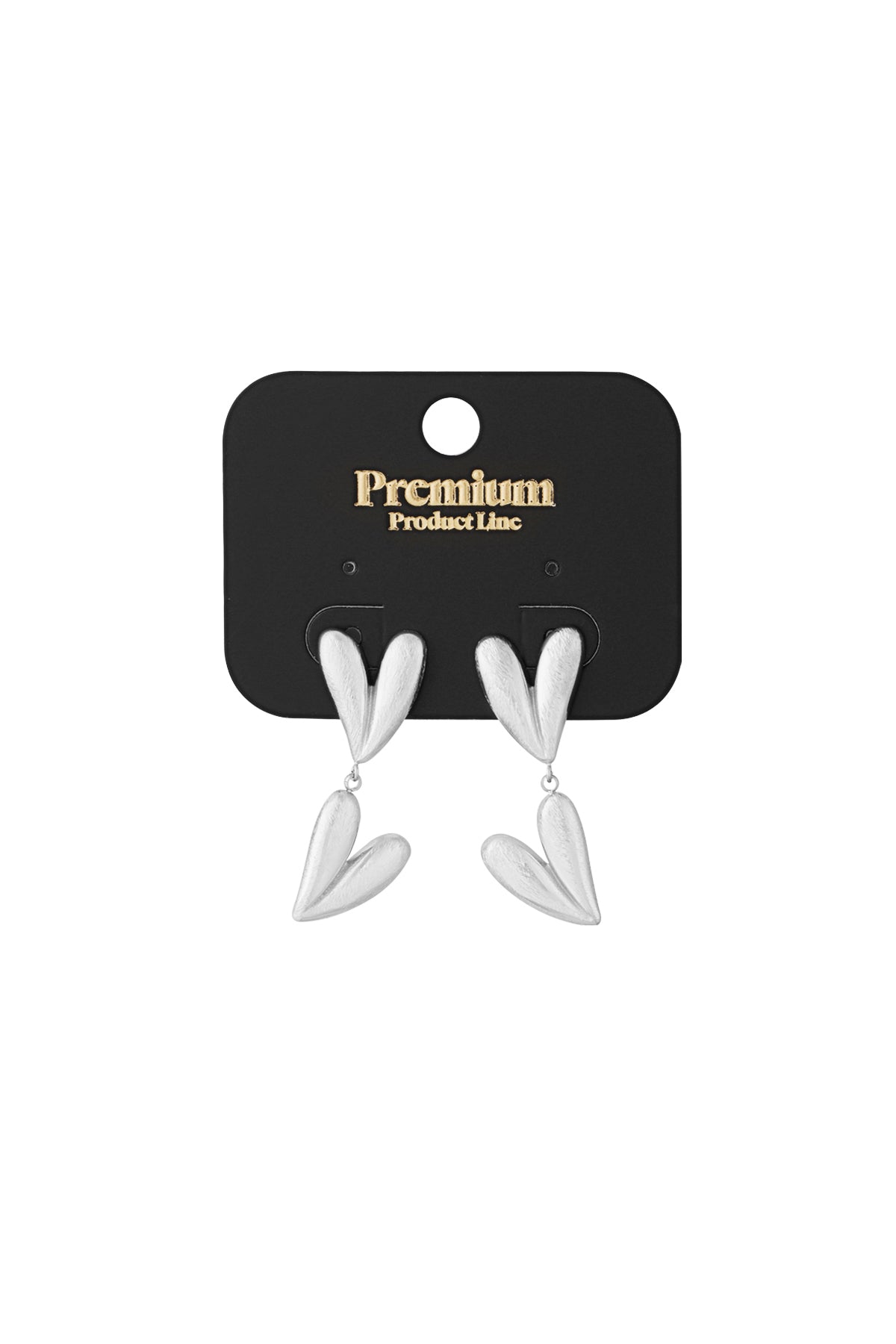 double heart earrings
