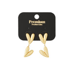 double heart earrings