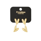 double heart earrings