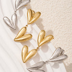 double heart earrings