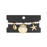 pearl bracelet with sea charms