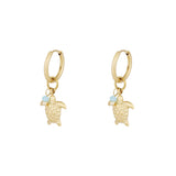 earrings with turtle