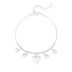 gleaming heart bracelet