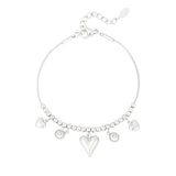 gleaming heart bracelet