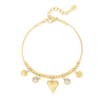 gleaming heart bracelet