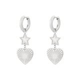 star heart earrings