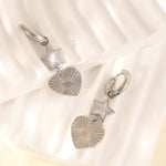 star heart earrings