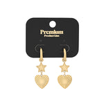 star heart earrings