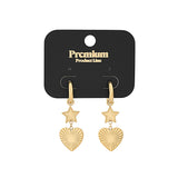 star heart earrings