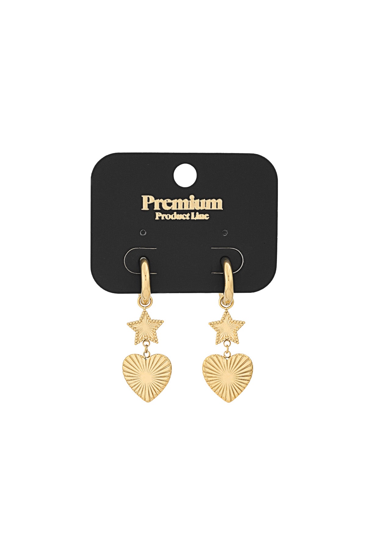 star heart earrings