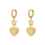 star heart earrings